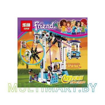 Конструктор Lepin 01008 Парк развлечений. Американские горки (1124 детали) картинка 5